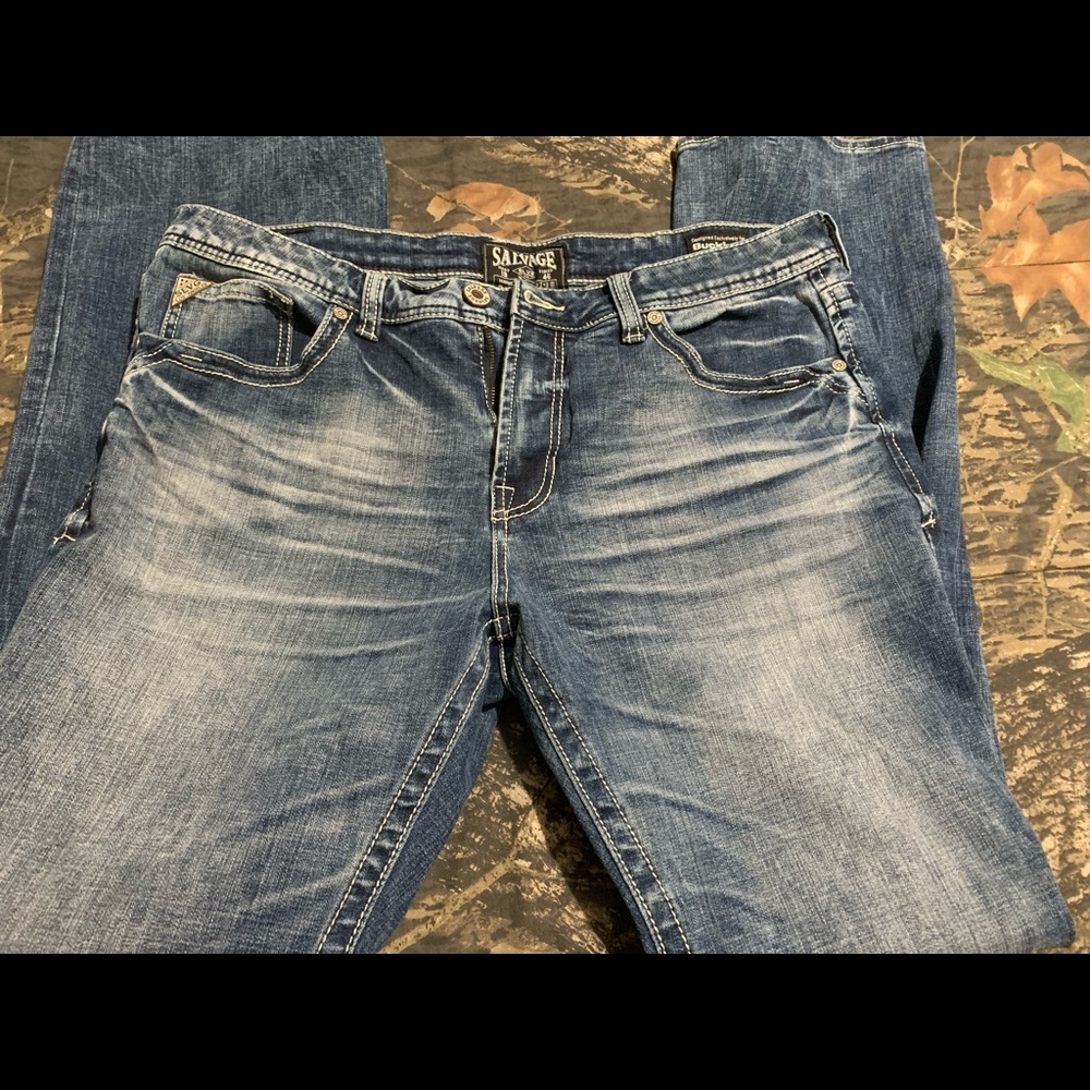 Buckle jeans wore once